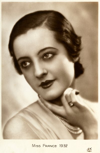 Miss France 1932 (vykort) av Unbekannt
