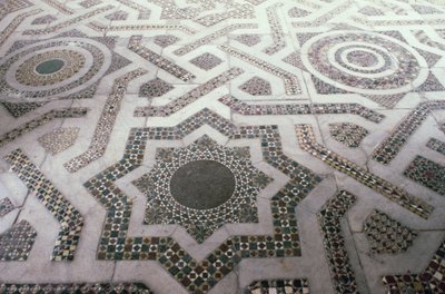 Mosaikgolv i Monreale Cathedral, Sicilien (foto) av Unbekannt