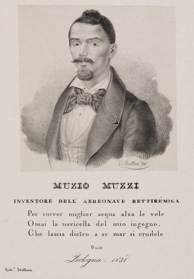 Muzio Muzzi, italiensk ballongfarare av Unbekannt