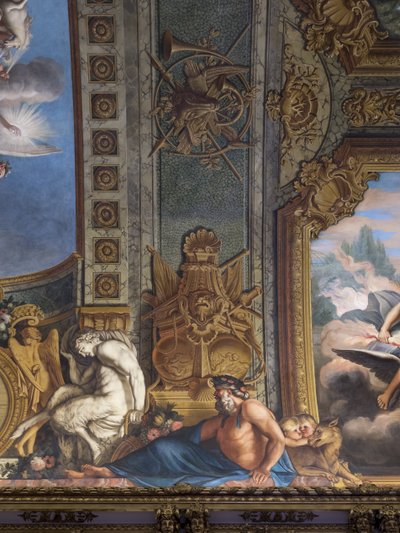 Mytologiska figurer. Målad dekor av Francois Perrier (1594-1649) av Unbekannt