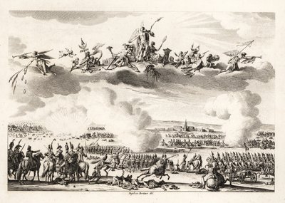 Napoleon Bonaparte, franska republikens förste konsul, befälhavare för den franska armén i slaget vid Marengo av Unbekannt