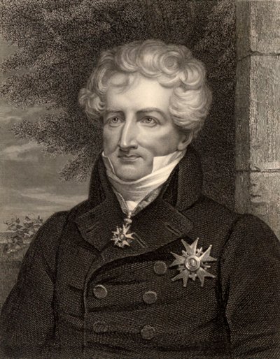 Naturforskare Georges Cuvier, Paris, Frankrike, ca 1810 (s/v foto) av Unbekannt
