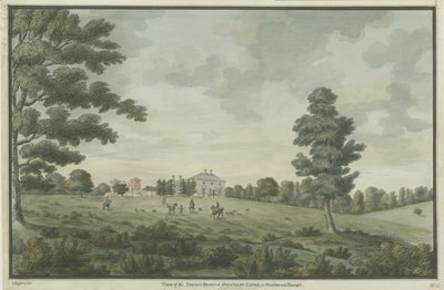 Needwood - Brickley Lodge: akvarellmålning, nd [1786] av Unbekannt
