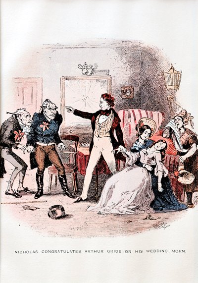 Nicholas Nickleby av C. Dickens - illustration av Unbekannt