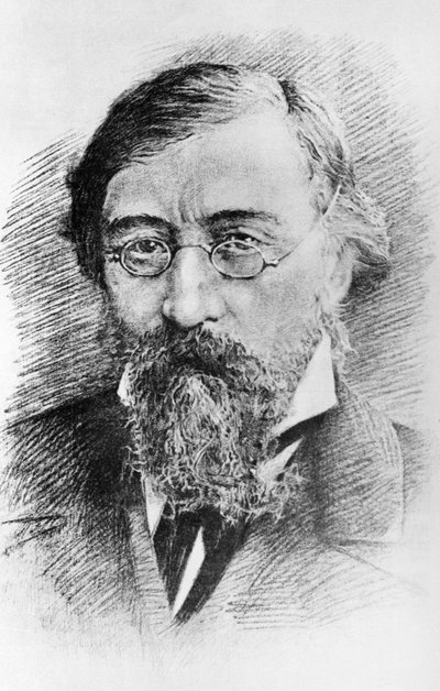 Nikolai G, Chernyshevsky (1828 - 1889), från en gravyr. av Unbekannt