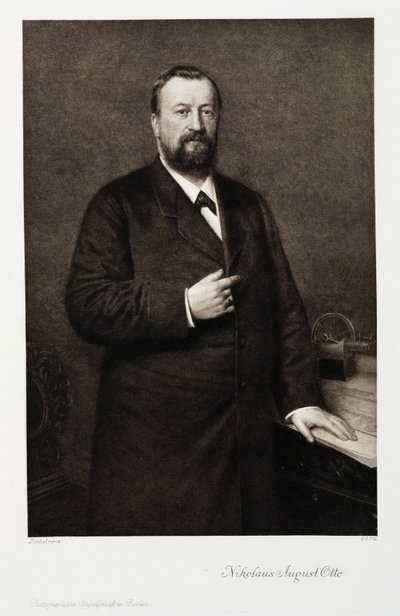 Nikolaus August Otto, tysk ingenjör, ca 1870-talet av Unbekannt