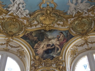 Nymfer som tar bort Psyches kropp från vattnet. Målning av Charles Joseph Natoire (1700-1777) av Unbekannt