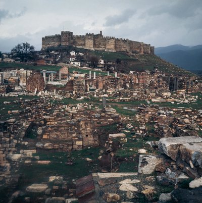 Osmanska slottet i Ayasuluk, Selcuk, Izmirprovinsen, Turkiet av Benjamin Baud