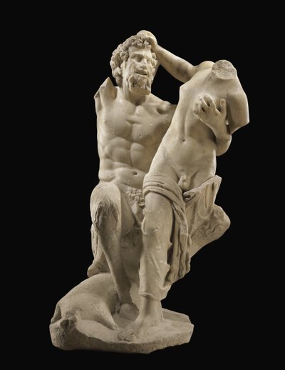 Pan och Hermafrodit, c.1:a århundradet e.Kr av Unbekannt