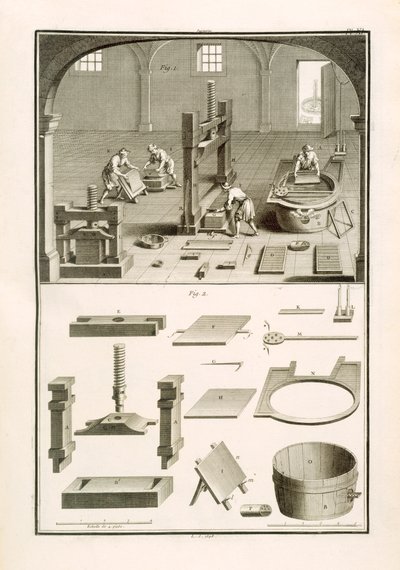 Pappersmakare, illustration från 