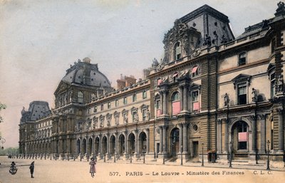 Paris, Frankrike: Le Louvre, Ministere des Finances av Unbekannter Künstler