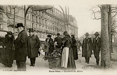 Paris Métro - entré med båge i jugendstil av Unbekannter Künstler