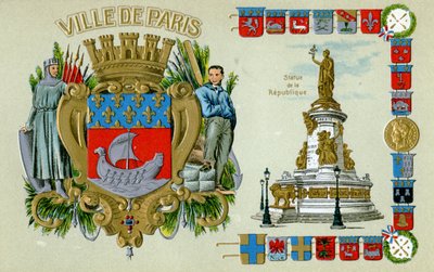Vykort från Paris av Unbekannter Künstler