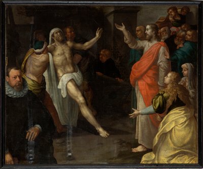 Sockenkyrka (Saint Julien kyrka). Interiör. Målning. av Unbekannter Künstler