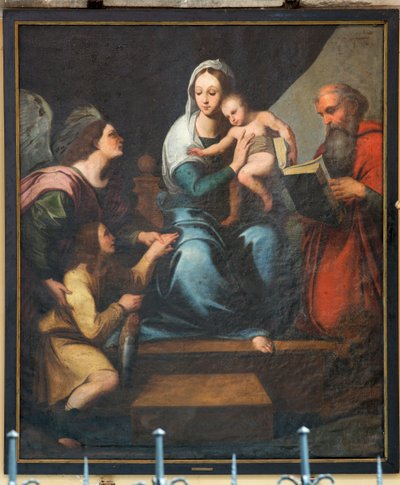Sockenkyrka (Church of Our Lady of Pamele). Interiör. Målning. Anonym. Madonna (Madonna med fisk, Tobias). Kopia av Rafael (?). av Unbekannter Künstler