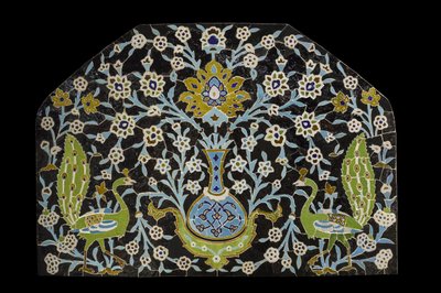 Påfågelpanel. Iran, Isfahan (?) av William M. Timlin