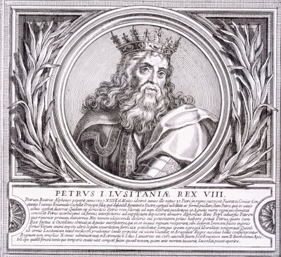 Pedro I av Portugal (litho) av Unbekannt