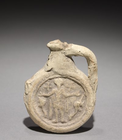 Pilgrimsflaska med Saint Menas, 500-700 av Unbekannt
