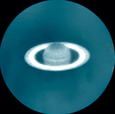 Planeten Saturnus. av Unbekannter Künstler