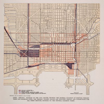 Plåt LXXIV från Plan of Chicago av Unbekannt