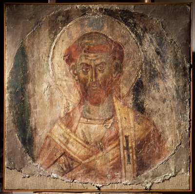 Påven Anacletus (eller Cletus) (fresk, 500-talet) av Unbekannter Künstler
