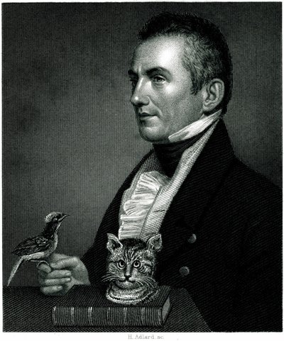 Porträtt av Charles Waterton (1782 - 1865), engelsk naturforskare och resenär på en gravyr från 1800-talet. av Unbekannter Künstler