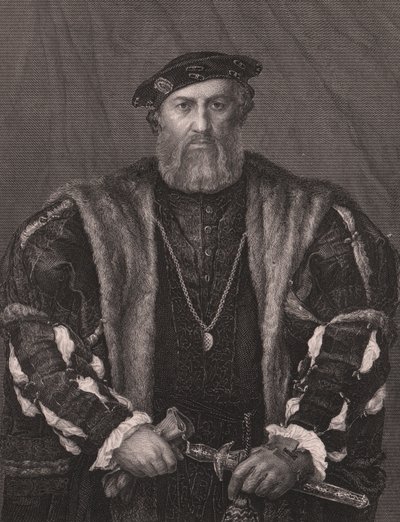 Porträtt av Charles de Solier, Comte de Morette, från Paynes Royal Dresden Gallery, av Albert Henry Payne, A H Payne Dresden & Leipzig Publisher, c.1840 (gravyr) av William M. Timlin