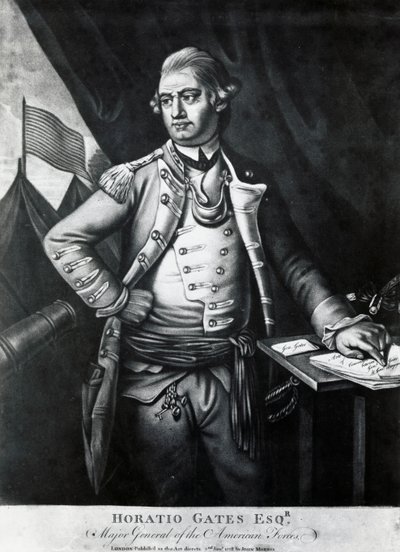 Porträtt av Horatio Gates (gravyr) av Unbekannt