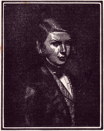 Porträtt av Victor Hugo (gravyr) av Unbekannter Künstler
