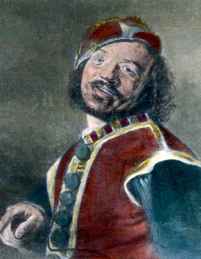 Porträtt av en jonglör av Unbekannter Künstler
