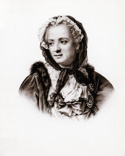 Porträtt av drottningen av Frankrike Marie Lescszinska, drottning av Frankrike (Leczinska, Lescszinka eller Leszinka av Unbekannter Künstler