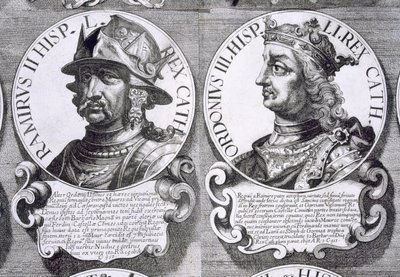 Porträtt av Ramiro II och Order III av Unbekannt