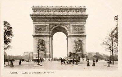 Vykort/Arc de Triomphe de l