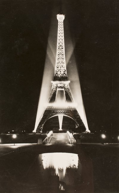 Vykort/Eiffeltornet/Paris/Seine/Ile de France/Frankrike av William M. Timlin