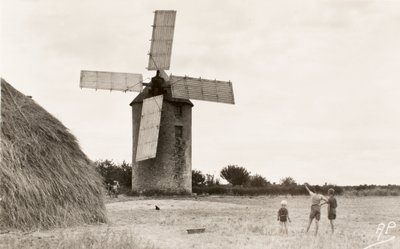 Vykort / Moulin de Kervoyal / Finistere / Bretagne / Frankrike av William M. Timlin