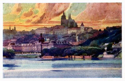 Prag: Slottet och Strakas akademi av Unbekannter Künstler