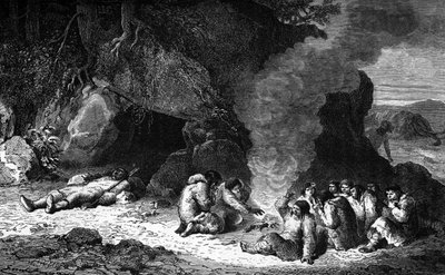 Förhistoria: begravningsbankett av Unbekannter Künstler