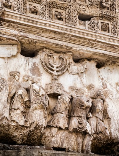 Processionspanel på Titusbågen, Forum Romanum, Rom, Italien (s/v foto) av Unbekannt