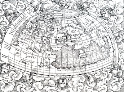 Ptolemaios av Alexandrias karta över den då kända världen. av Unbekannt