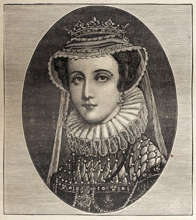 Queen Mary Stewart (gravyr) av Unbekannter Künstler