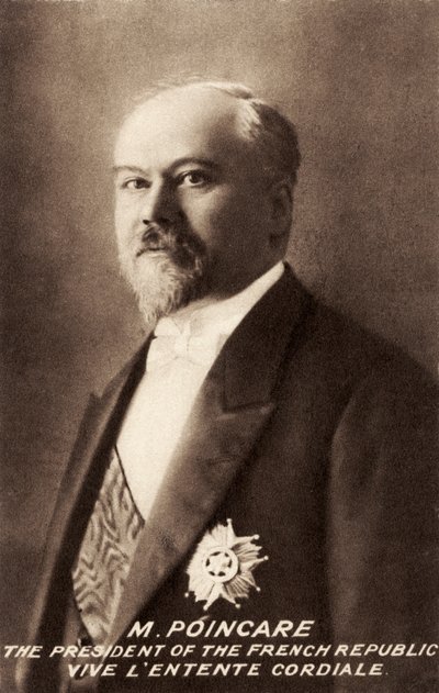 Raymond Poincaré - porträtt av Unbekannter Künstler