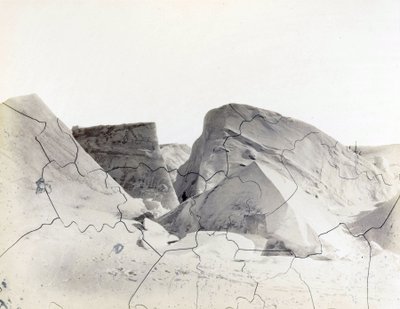Nybildade Floe-Bergs, som visar den gamla vattenlinjen, under kapten George Nares arktiska expedition av Unbekannter Künstler