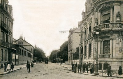 Reims: Lundy Boulevard, Ceres Esplanade i början av 1900-talet (vykort) av Benjamin Baud