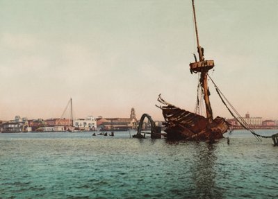 Restos del USS Maine, Havanna (foto) av Unbekannt