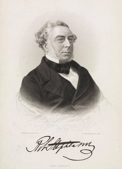 Robert Stephenson, engelsk maskin- och civilingenjör, ca 1850-talet av Unbekannt