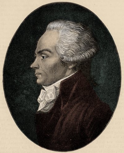Robespierre - porträtt av Unbekannter Künstler