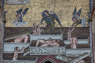 Sankt Vitus katedral ; Mosaiker av den sista domen ; Prag, Tjeckien av Unbekannt