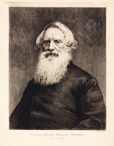Samuel F B Morse, amerikansk konstnär och morsekodens uppfinnare, ca 1870 av Unbekannt