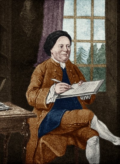 Samuel Richardson, porträtt. Engelsk författare 19 augusti 1689 - 4 juli 1761. av Mason Chamberlin av Unbekannt