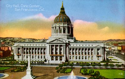 San Francisco: Stadshus, Civic Center av Unbekannter Künstler